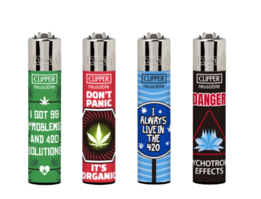 420 print refillable clipper lighter Bongz Australia