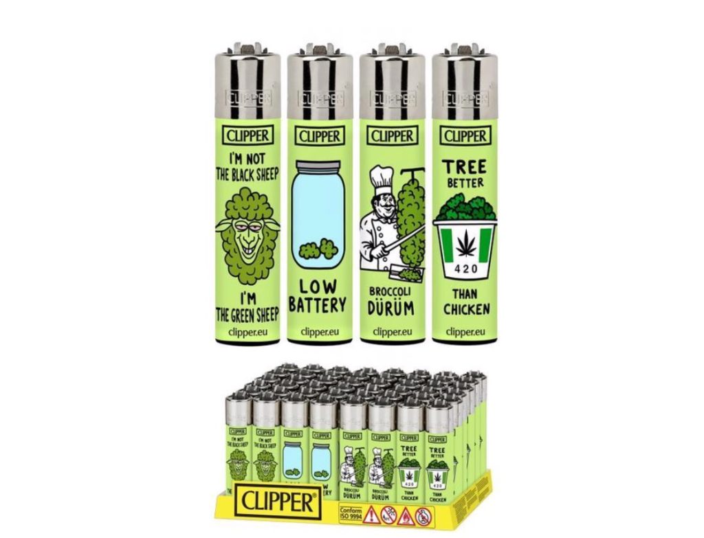 420 print refillable clipper lighter Bongz Australia
