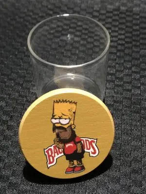 Backwoods glass storage stash jar bart