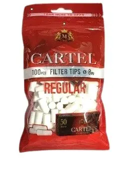 Cartel filter tips regular red 100 pce
