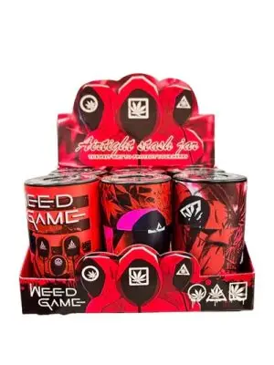 Weed games print air tight storage container