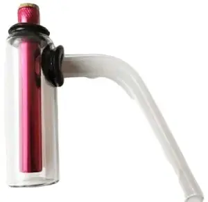 Glass bonza stem double chamber