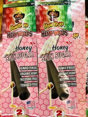 Honeypuff SPUN sugar hemp wraps blunts