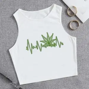 Ladies 420 print shirt sz XL