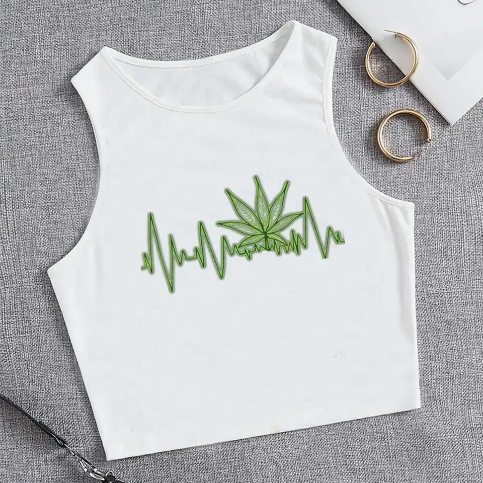 Ladies 420 print shirt sz L