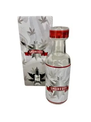 Dabtized smoke off glass pipe liquor shot bottle pipe 11cm