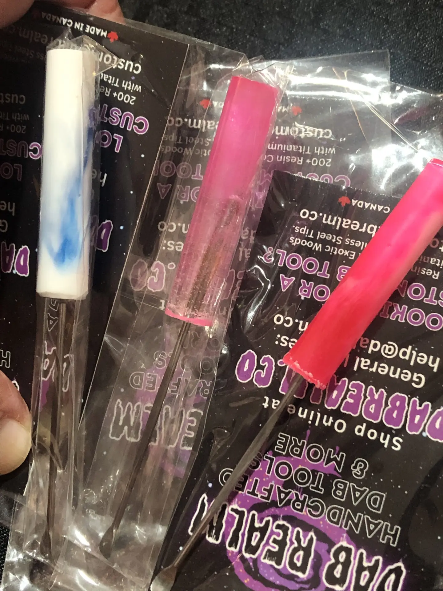 Round shape handle Handmade dab realm small dab tool