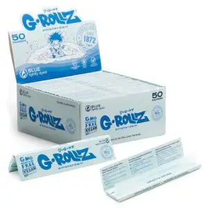 G-Rollz lightly dyed blue king size rolling papers