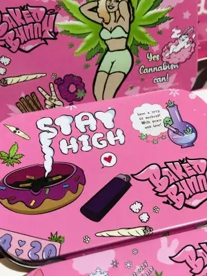 Baked bunny stash tin