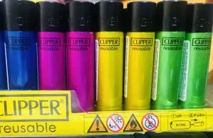 Clipper refillable irridesent colour lighter