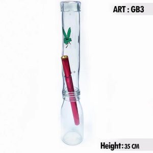 35cm X 7mm High Borosilicate Glass Smoking Water Pipe Smoking Pipe