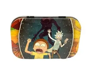 Rick n Morty stash tin 8cm X 5cm random print