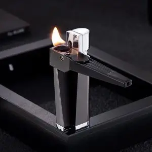 Portable 2 in 1 arc lighter pipe gift boxed with accessories