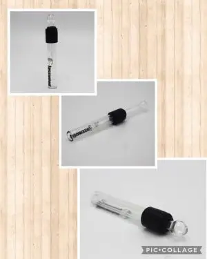 Glass blunt slider hitter pipe