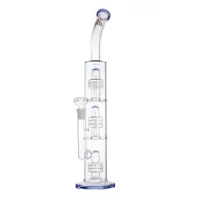 420 cartel Triple matrix glass waterpipe 45cm random colour
