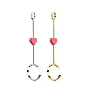 Love heart roach joint cigarette clip holder