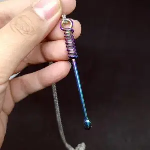 Titanium Snuff  Spoon Festival Necklace