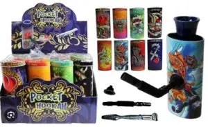 Metal Pocket hookah pipe portable kit
