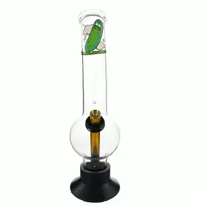 Rick morty Pickle Rick 30cm large glass waterpipe