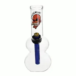 Bonza Smokin print glass 20cm waterpipe