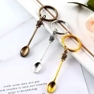 3x Snuff Mini spoon set mixed tone Snuff Festival Keyring