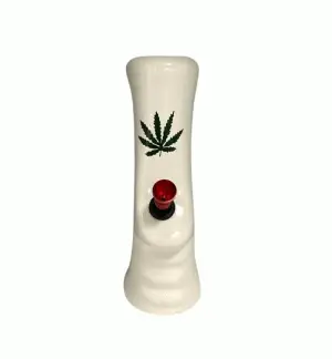 Leaf design 20cm ceramic gripper water pipe