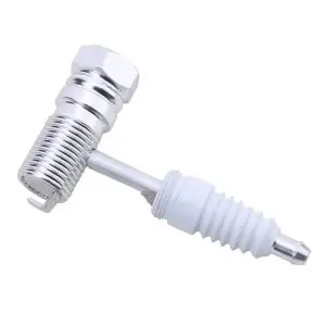 Spark plug Silver metal 8cm pipe