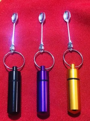 Stash vile-spoon-pill container