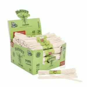 Hornet pipe cleaners 24 piece green unbleached