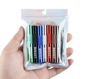 7cm "Hornet" Metal Snuff Snorter Aluminum dispenser straw
