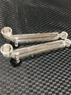 Glass classic tobacco chillum pipe 10cm