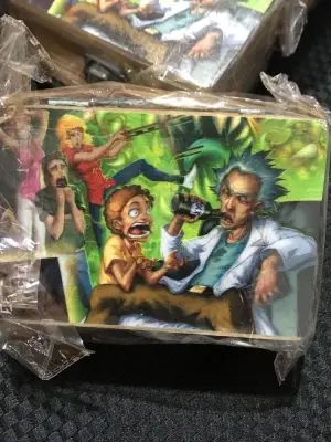 Rick Morty Rolling stash smell proof box wooden