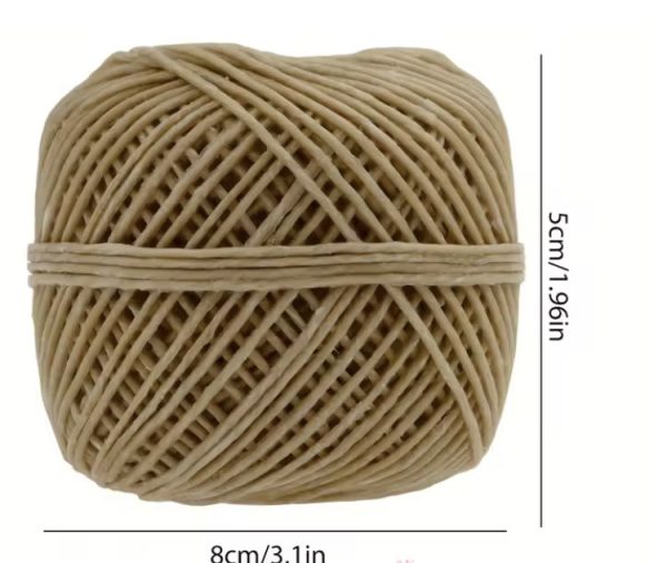 200FT 100% organic beeswax hemp wick