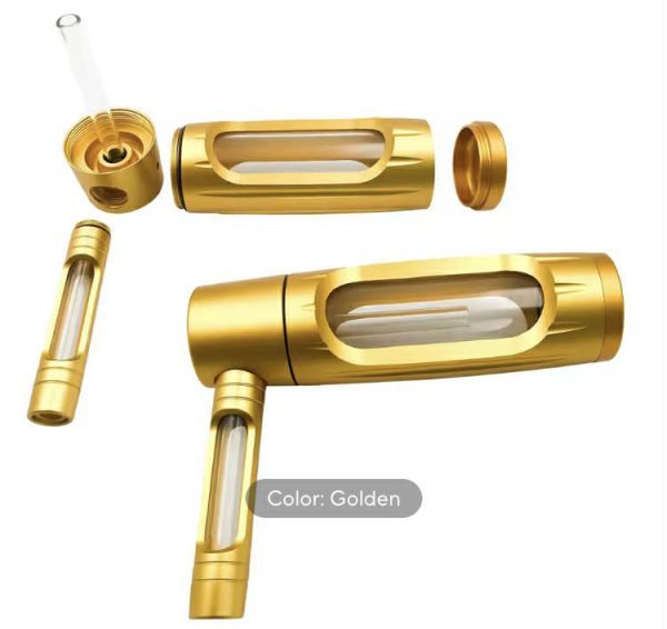 Premium Zenpuff portable gold metal pipe - Image 2